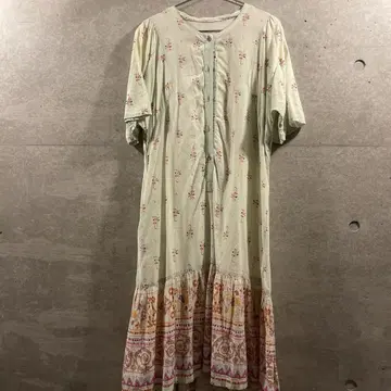 itimi 에스닉 프린트 롱 원피스 vintage