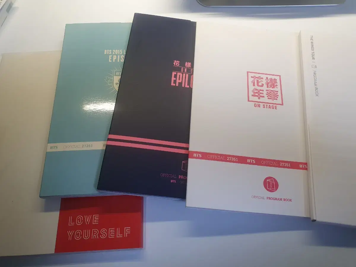방탄소년단 bts 콘서트 프로그램북 비긴즈콘 화에필 화온스 윙즈콘 럽셀콘