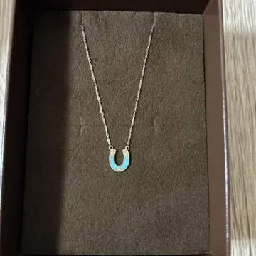 agate 말발굽 모양 터콰이즈 목걸이
