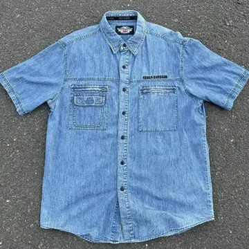 1990년대 할리데이비슨 데님 셔츠