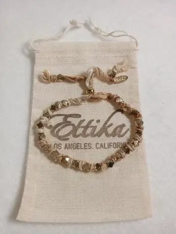 새상품 Ettika 골드 비즈 빈티지 리본 팔찌