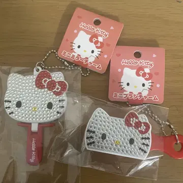 산리오 키라데코 미니어처 미니 거울 미니 브러쉬 헬로키티