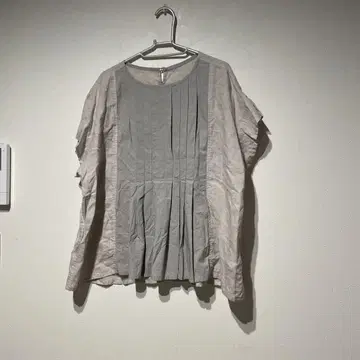 코튼 하우스 아야 반팔 셔츠 M 모스그린 계열 일본제