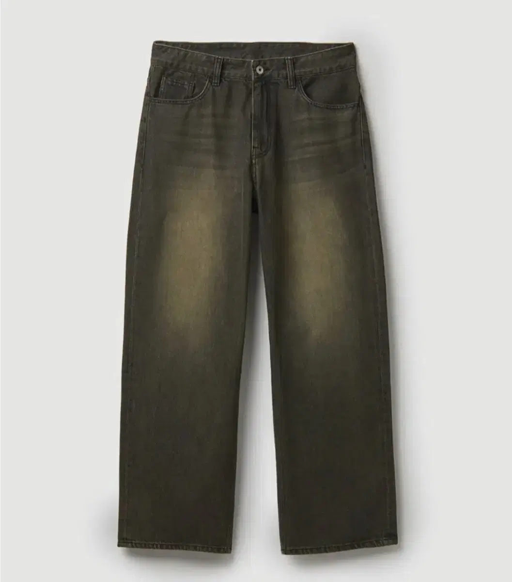 Coor Wide Leg Tinted Jeans (Khaki Brown) M