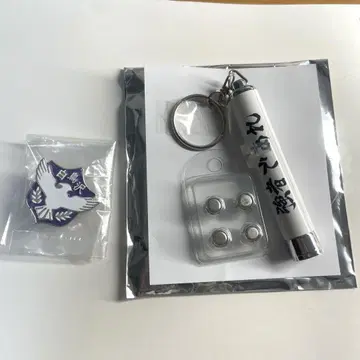 하이큐!! 10th 이벤트 라이트 키링 모티브 핀 배지 백조자와