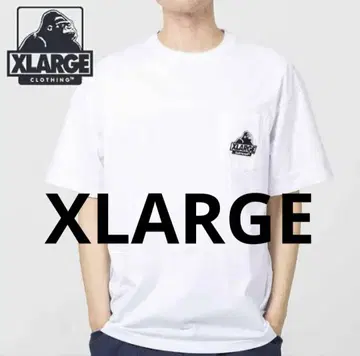 XLARGE 엑스라지 원포인트 자수 티셔츠 화이트 M