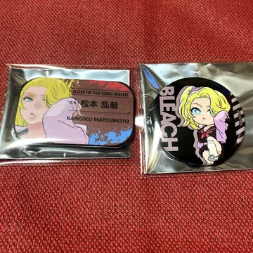 BLEACH 811 WORLD 캔뱃지 스퀘어 캔뱃지 마츠모토 란기쿠
