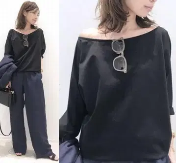 새상품급 라빠르망 두지엠 클라세 보트넥 티셔츠