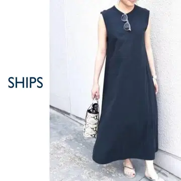 SHIPS any 오존 슬리브리스 원피스