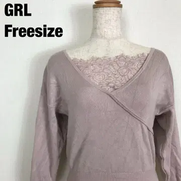 GRL 그레일 긴팔 니트 스웨터 숏 기장 A5