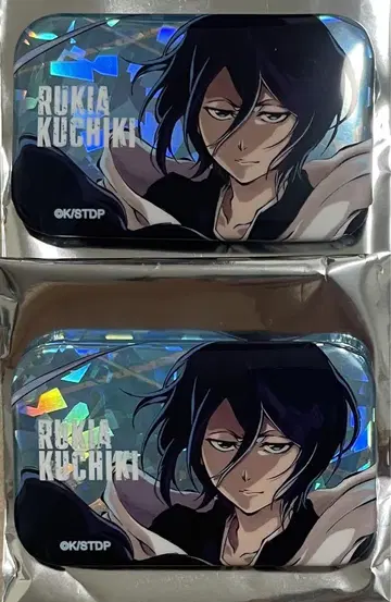 BLEACH WORLD 후목 루키아 홀로 가공 스퀘어 캔뱃지