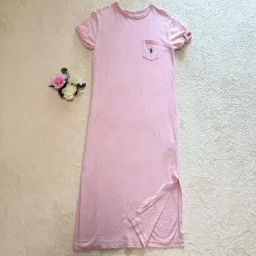 폴로 랄프 로렌 티셔츠 원피스 핑크