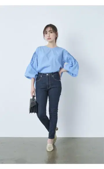 코히나 데님 베이직 스키니 숏 XS