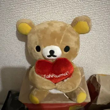 리락쿠마 하트형 봉제 인형