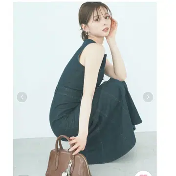 SNIDEL 데님 머메이드 원피스