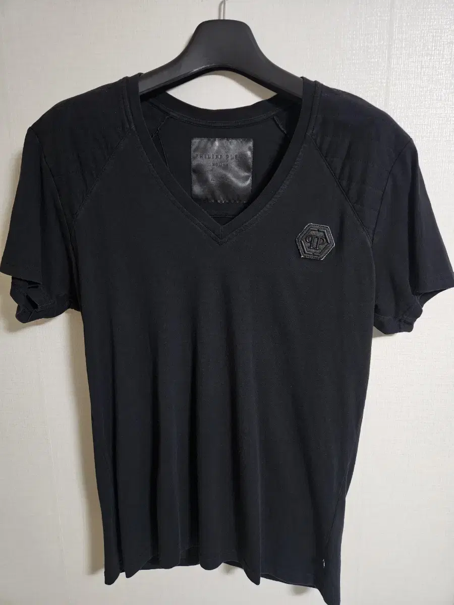 XXL Philipp Plein V-neck Short Sleeve Black