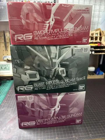RG 건담 프라모델 묶음 판매 3개 세트