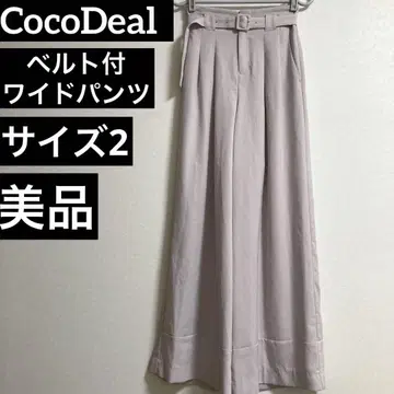 coco deal 코코딜 벨트 포함 와이드 팬츠 사이즈 2 새상품급