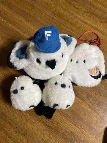파이터즈 시마연가와 친구들 봉제 인형 파우치 세트