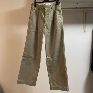 워싱 핀스 치노 원턱 팬츠