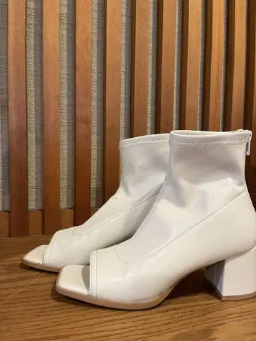 오픈토 부츠 봄/여름 부츠 힐 5.5cm