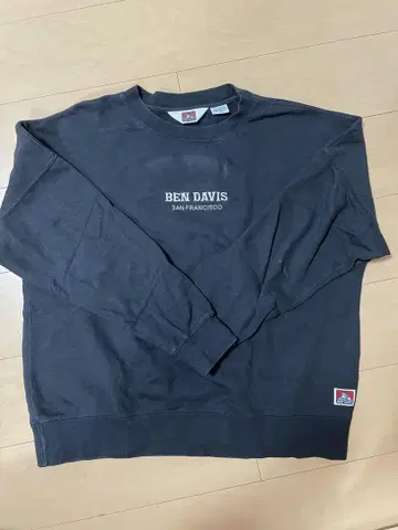 BEN DAVIS 블랙 맨투맨 M