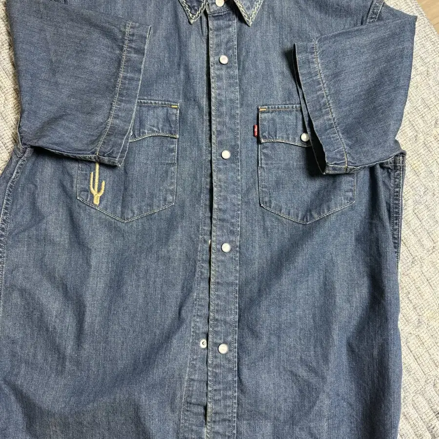 Dimitri Black Western Denim Shirt, Size M #데님셔츠