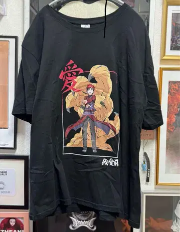 라스트 1개 NARUTO 가아라 티셔츠 나루토 애니메이션 만화