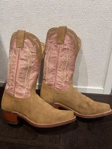 토니 라마 Tony lama 웨스턴 부츠 베이지 핑크 23.5cm