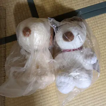 스누피 봉제 인형 2종 세트