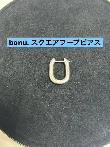 bonu. silver925 스퀘어 후프 귀걸이 한쪽 귀만