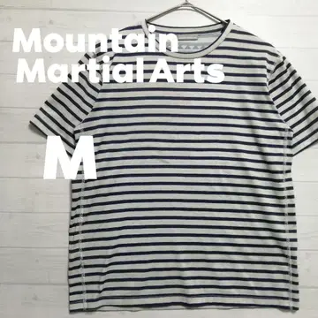 Mountain Martial Arts 스트라이프 잔디 패턴 티셔츠 M