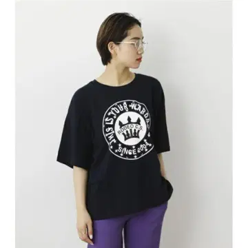 로데오 크라운 원형 로고 티셔츠
