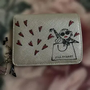 JILLSTUART 실버 접이식 지갑