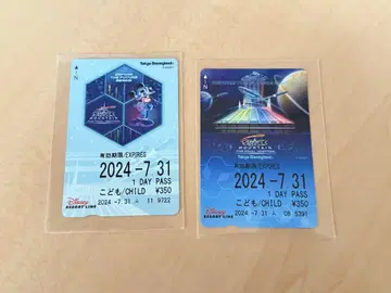 디즈니 리조트 라인 프리 티켓 스페이스 마운틴 마지막 날 2장 세트