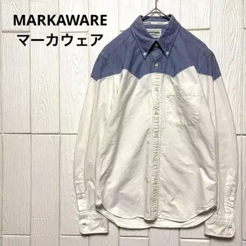 MARKAWARE 18SS 버튼 다운 긴팔 코튼 셔츠 S 일본제