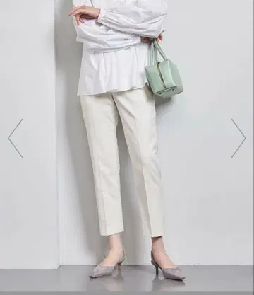 새상품 united arrows 샤이니 슬림 팬츠 테이퍼드 팬츠
