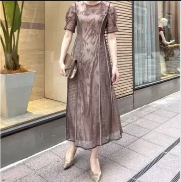 LADY 패널 레이스 원피스