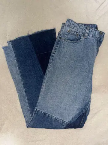패치워크 부츠 컷 데님