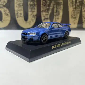 교쇼 1/64 GT-R R34 베이사이드 블루 M