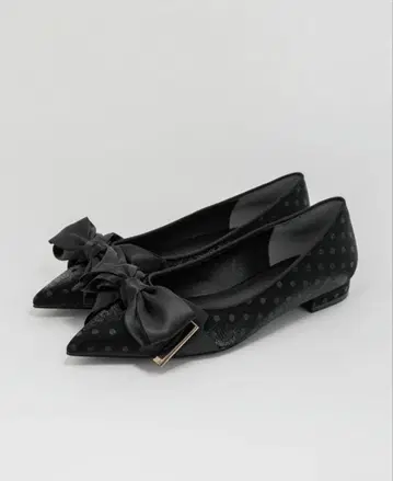 RANDA 리본 디자인 플랫 슈즈 22.5cm