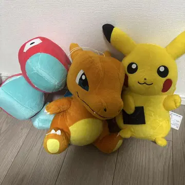 피카츄 리자몽 폴리곤 봉제 인형 세트