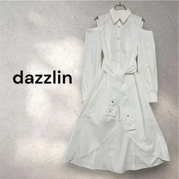 dazzlin 다즐린 레이어드 헴 셔츠 원피스 M