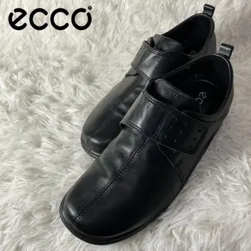 새상품급 ECCO 에코 천연 가죽 스니커즈 컴포트 벨크로 24.5