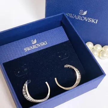 스와로브스키 Swarovski TWIST 후프 귀걸이