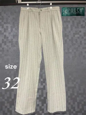 POUCH 썸머 슬랙스 [스트라이프 팬츠] size 32