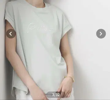 Gready Brilliant 분또 Peti 로고 프렌치 슬리브 티셔츠