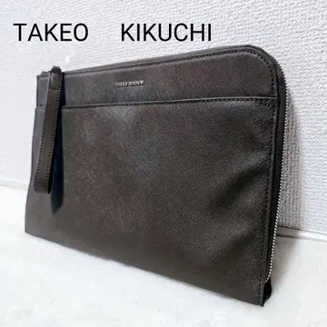 TAKEO KIKUCHI 다크 브라운 클러치백