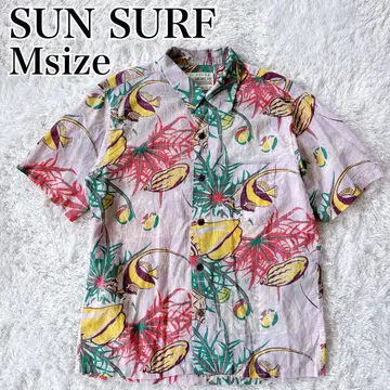 SUNSURF 선서프 알로하 셔츠 물고기 피쉬 조개 SS37261