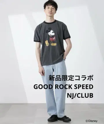새상품 별주 GOOD ROCK SPEED NJ/CLUB 미키 티셔츠